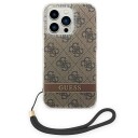Guess Hardcase til iPhone 14 Pro Max 6,7" med 4G Trykk Stropp - Brun