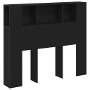 Hodegavlskap Svart Eik 120x19x104,5 cm Konstruert Tre