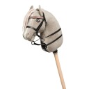 Cheval Roi Kjepphest tilbehør Martingal Sort/sølv