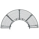 vidaXL Trebens 4  seter 160 x 80 x 89 cm steel Sølvgrå halvrund
