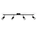 Philips Påbygd spotlys, Overflateegnet, GU10, 4 ampuller, 220-240 V, Sort