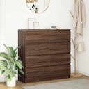 Skjenk brun eik 100x35x99 cm konstruert tre
