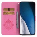 iPhone 15 Pro Max Uggle Rhinestone Lommebok-deksel Varm Rosa