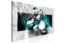 Tavle Shiny Stones 1 Part Narrow Turquoise 120X40 Artgeist sp. z o. o.