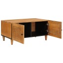 vidaXL Kaffebord med lagring Lysebrun 80 x 50 x 40 cm heltre mango