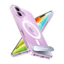 Torras Pstand Series Gjennomsiktig Mobildeksel for iPhone 16 Plus