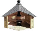 Arnøy gapahuk 9m² med grill og benker 22532