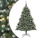  Kunstig juletre grønn 126 x 126 x 180 cm PVC og plast og stål