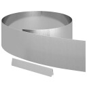  Hageplen Avgrensning 4 pcs sølv 450 x 20 cm Galvanisert stål