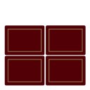 Pimpernel  Classic bordbrikke 40x30 cm 4 stk vinrød