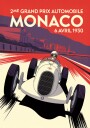 Monaco Grand Prix Racer Plakat / 30x40