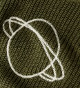 Lil" Atelier Genser   NmmEmlen   Strikk   Vintermose m. Planet   Lil Atelier   7 8 år (122 128)   Genser   Armygrønn