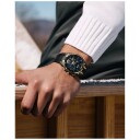 Bulova Herreklokke 98A328 Curv Sort/Gummi Ø44 mm