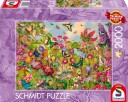 Schmidt Spiele Puslespill 2000 Brikker Beautiful Butterfly Garden