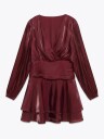 Vero Moda Polly Long Sleeve Short Dress Rød L