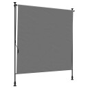  Utendørs Rullegardin Lysegrå 100 x 270 cm