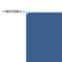 vidaXL Vertikal markise blå 180x800 cm oxford stoff