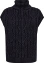 Co" Couture 32222 Rowcc Oversize Cable Knit Vest   NAVY   XL