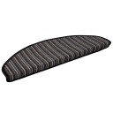  Selvlimende trappematter 15 pcs Antrasitt 65 x 21 x 4 cm
