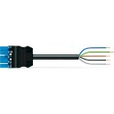 Tilkoblingskabel Cca Hunn/løs 5-polet Kode I H05Z1Z1-F 5G2.5mm² 1m blå