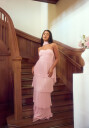 Bubbleroom Occasion Pleated Bandeau Gown