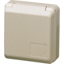 Mennekes CEE Vegguttak (3-polet 16A) 230V IP44 Hvit RAL