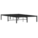 vidaXL Sengeramme i metall svart 120x190 cm 8721012304550