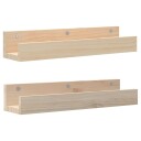 Vegghyller 2 stk 50x12x9 cm heltre furu