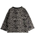 Mini Rodini Genser   Leopard Børstet Topp   Grå/Svart   Mini Rodini   8 9 år 128 134   Genser