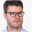 Luxreaders Stockholm Black Blue Light Blue Light LUX027 Unisex Acetate