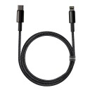 Baseus Tungsten Gold USB-C til Lightning-kabel 1m Svart