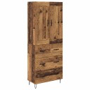  Høyskap med skuff Gamle tre 69,5 x 34 x 180 cm Konstruert tre