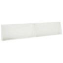 vidaXL Støttemur 2 stk. 100 x 12 x 40 cm Stål Hvit