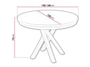 Aggarwal Rundt Spisebord 100 cm -