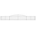  Gabionkurver buede 25 stk 400x50x40/60 cm galvanisert jern