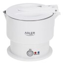 Adler Silikon Vannkoker 0,6L Hvit - Sammenleggbar Design