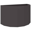 vidaXL Plantekassed Svart 90 x 45 x 50 cm Stål