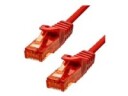 ProXtend - Koblingskabel - RJ-45 (hann) til RJ-45 (hann) - 75 cm - 6 mm - UTP - CAT 6 - halogenfri, uten hindringer, flertrådet - rød