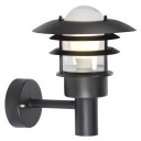 NORDLUX LØNSTRUP 22 VEGGLAMPE IP44 E27 SORT