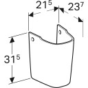 GEBERIT halvsøyle 315x215x237mm for vask porselen KeraTect hvit