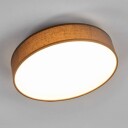 Lindby LED-stoff-taklampe Saira, 30 cm, grå