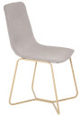 Venture Design X-chair spise stol Grå Textil/gull Grå