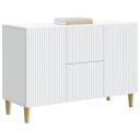  Serviesskap med skuff Hvit 89 x 34,5 x 60 cm Konstruert tre