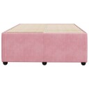  Sengeramme rosa 120x200 cm fløyel 3285005