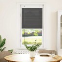  plisségardin sort 60x100 cm Stoff Bredde 59,4 Polyester