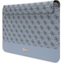 Guess 14" Laptopveske med 4G Stripe Metal Logo - Blå