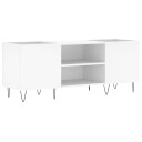 Hifi benk hvit 121x38x48 cm konstruert tre