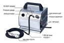 Panzag Liten Airbrush Kompressor med Luftslange og Mini-Filter
