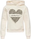 Kids Only Kogcooper Life Heart Ls Hoodie Swt Noos   Cream   146 152