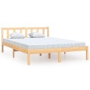 vidaXL Sengeramme heltre furu 140x200 cm